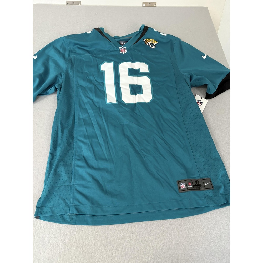 Nike Teal and White Men's Jersey